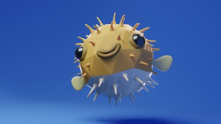 Preview of Pufferfish Icoshere Render