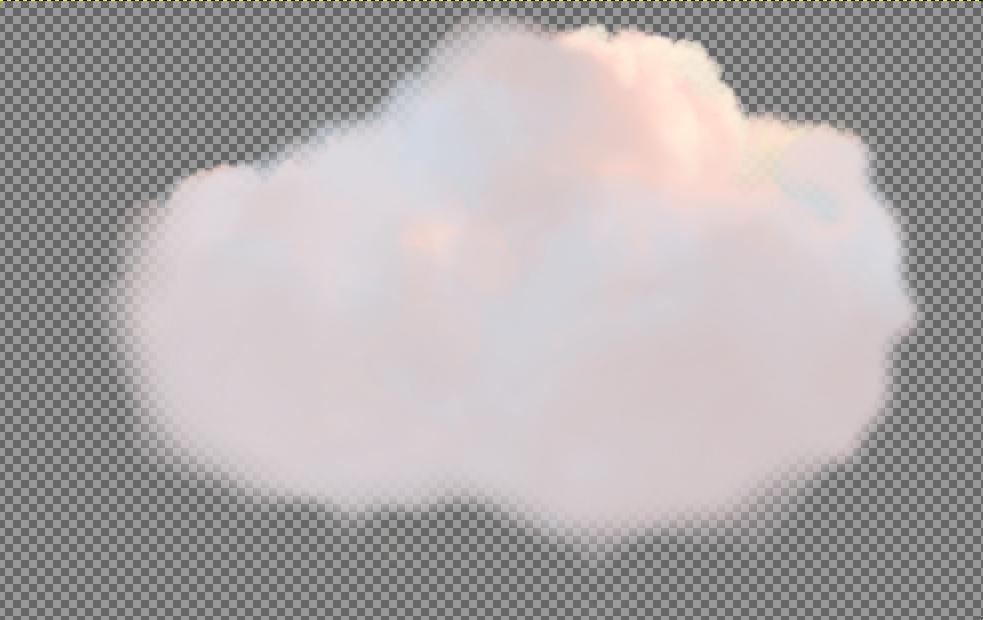 Preview of clouds large04 pink stylized