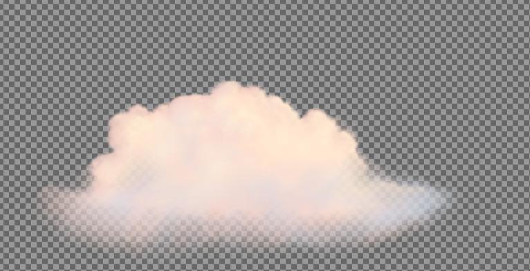 Preview of clouds small01 pink stylized