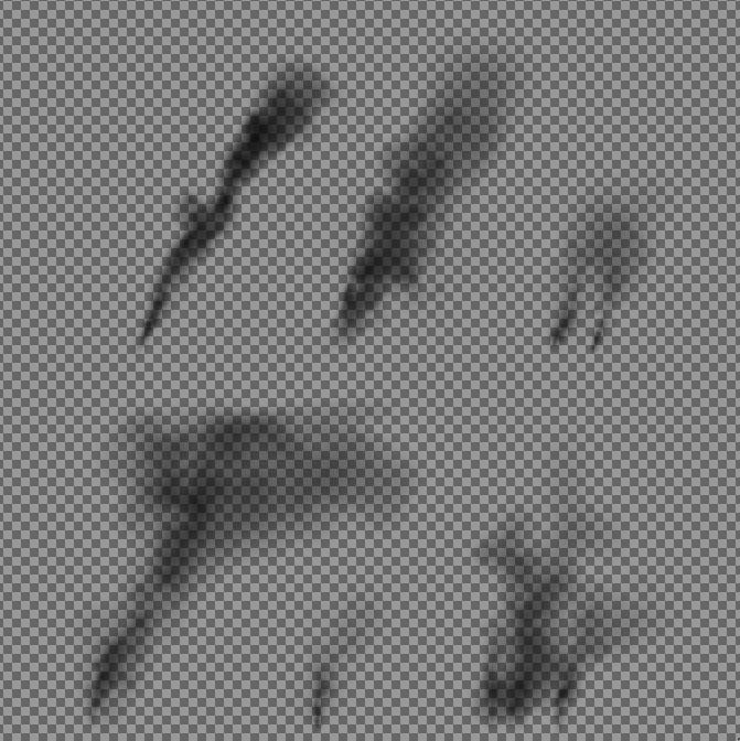 Preview of clouds smoke plumes collection