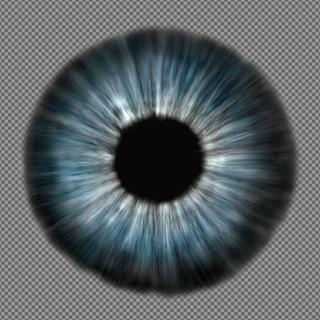 Preview of eye iris blue greyish detailed